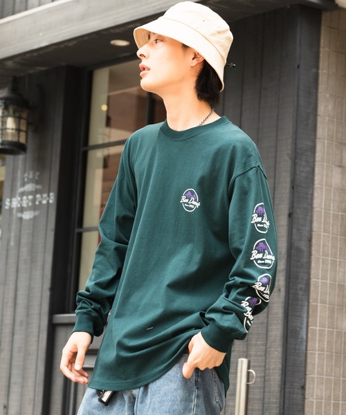 BEN DAVIS(ベンデイビス)の「【BEN DAVIS/ベンデイビス】袖プリントロンT バックプリント(Tシャツ/カットソー・メンズ・ホワイト/ブラック/ダークグリーン・MEDIUM/LARGE/X-LARGE)」の17枚目の写真