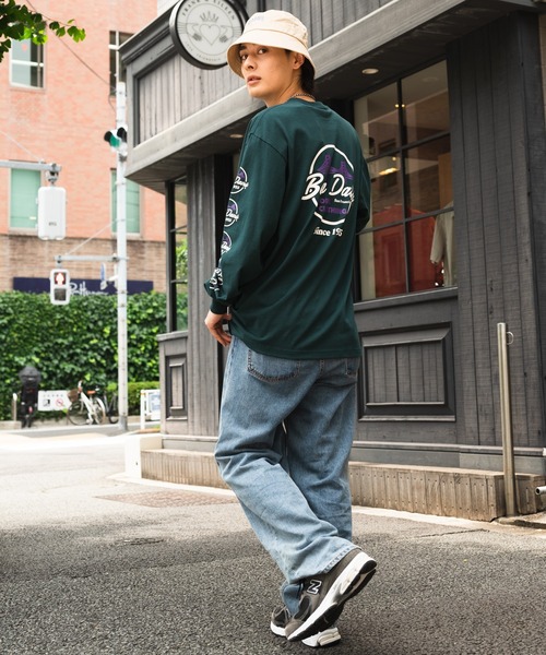 BEN DAVIS(ベンデイビス)の「【BEN DAVIS/ベンデイビス】袖プリントロンT バックプリント(Tシャツ/カットソー・メンズ・ホワイト/ブラック/ダークグリーン・MEDIUM/LARGE/X-LARGE)」の16枚目の写真