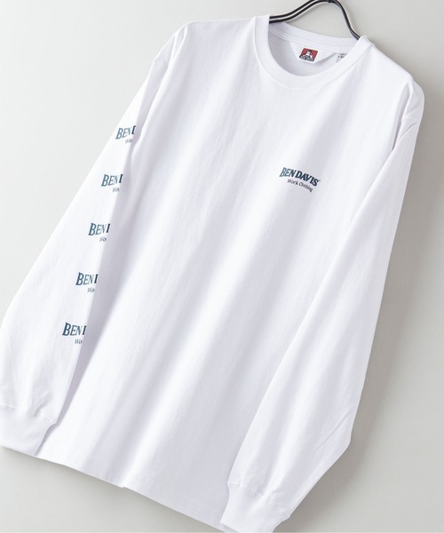 BEN DAVIS(ベンデイビス)の「【BEN DAVIS/ベンデイビス】袖プリントロンT バックプリント(Tシャツ/カットソー・メンズ・ホワイト/ブラック/ダークグリーン・MEDIUM/LARGE/X-LARGE)」の21枚目の写真