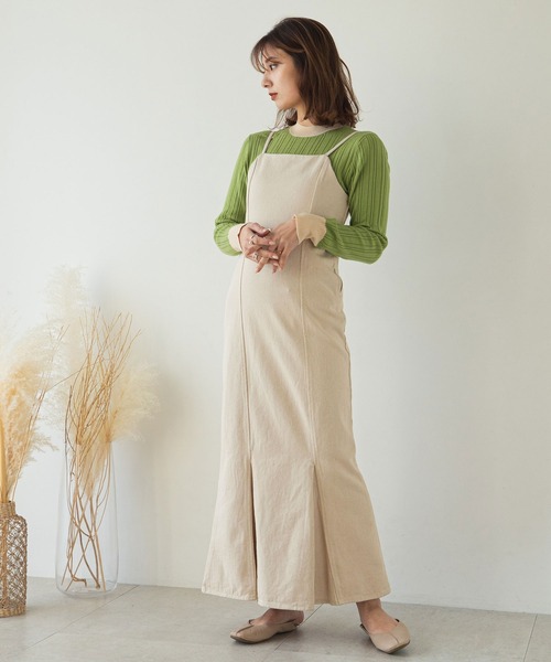 rectangle（レクタングル）の「デニムマーメイドキャミワンピース（ワンピース・レディース・ブラック/ブルー/アイボリー・FREE）」の2枚目の写真