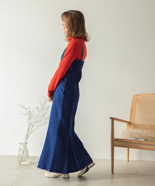 rectangle（レクタングル）の「デニムマーメイドキャミワンピース（ワンピース・レディース・ブラック/ブルー/アイボリー・FREE）」の20枚目の写真