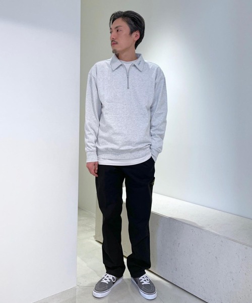 【セール】HALF ZIP L/S SHIRT（スウェット）｜styles（スタイルス）