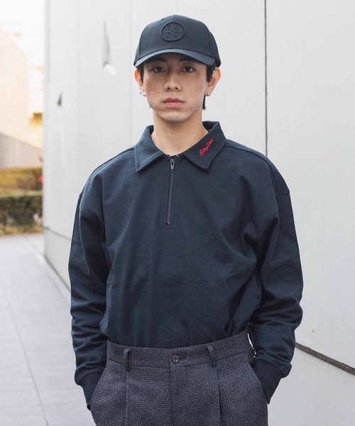 【セール】HALF ZIP L/S SHIRT（スウェット）｜styles（スタイルス）