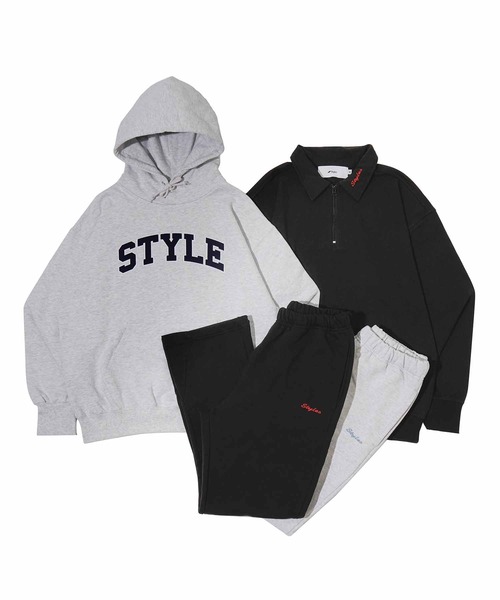 【セール】HALF ZIP L/S SHIRT（スウェット）｜styles（スタイルス）