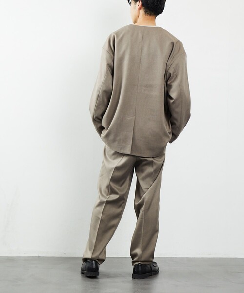 FREAK'S STORE（フリークスストア）の「FREAK'S STORE/フリークスストア  ワンタックイージーパンツ（その他パンツ・メンズ・ブラック/ブラウン/グレイッシュベージュ・MEDIUM/LARGE）」の20枚目の写真