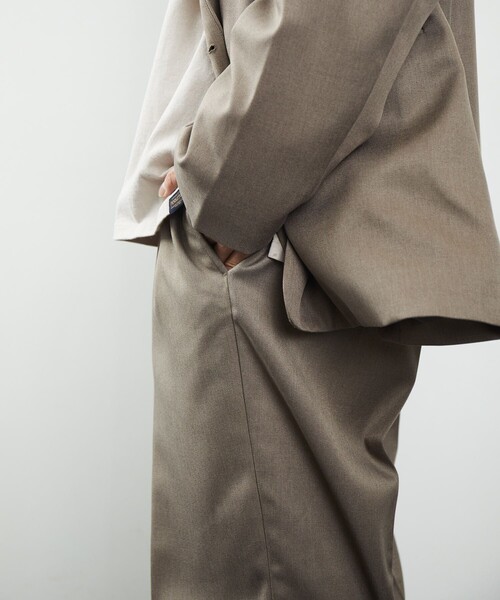 FREAK'S STORE（フリークスストア）の「FREAK'S STORE/フリークスストア  ワンタックイージーパンツ（その他パンツ・メンズ・ブラック/ブラウン/グレイッシュベージュ・MEDIUM/LARGE）」の13枚目の写真