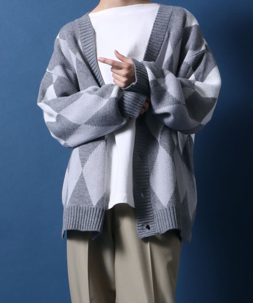 UNUSED アーガイルカーディガン UNUSED アーガイルカーディガン UNUSED