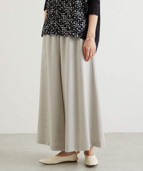 BEARDSLEY（ビアズリー）の「ウエストリブツイード調パンツ（その他パンツ・レディース・ネイビー/グレー・1/0）」の2枚目の写真