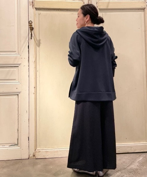 BEARDSLEY（ビアズリー）の「ウエストリブツイード調パンツ（その他パンツ・レディース・ネイビー/グレー・1/0）」の9枚目の写真