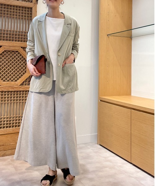 BEARDSLEY（ビアズリー）の「ウエストリブツイード調パンツ（その他パンツ・レディース・ネイビー/グレー・1/0）」の18枚目の写真