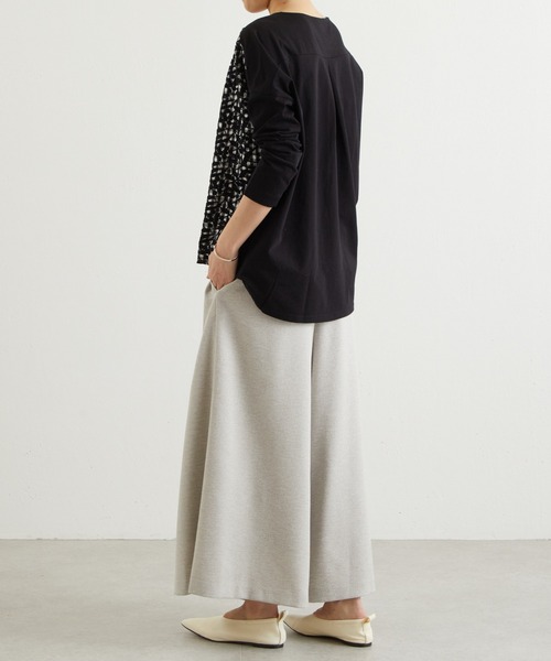 BEARDSLEY（ビアズリー）の「ウエストリブツイード調パンツ（その他パンツ・レディース・ネイビー/グレー・1/0）」の22枚目の写真