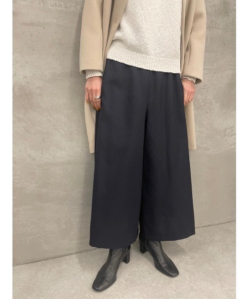 BEARDSLEY（ビアズリー）の「ウエストリブツイード調パンツ（その他パンツ・レディース・ネイビー/グレー・1/0）」の12枚目の写真