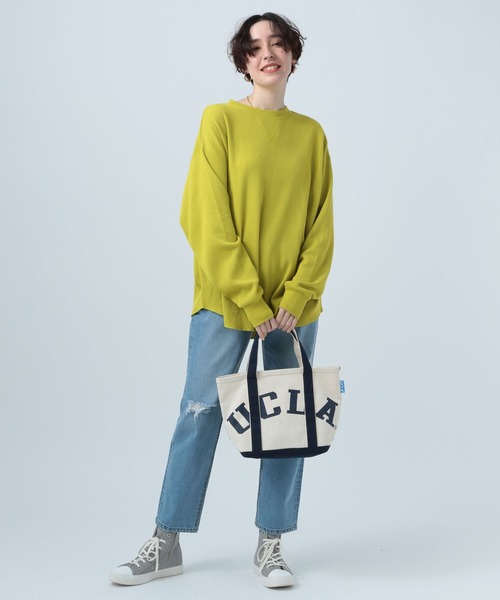 BAYFLOW（ベイフロー）の「ワッフルBIGプルオーバー（Tシャツ/カットソー・レディース・ブラック/オフホワイト/カーキ/イエロー/ラベンダー・FREE）」の10枚目の写真