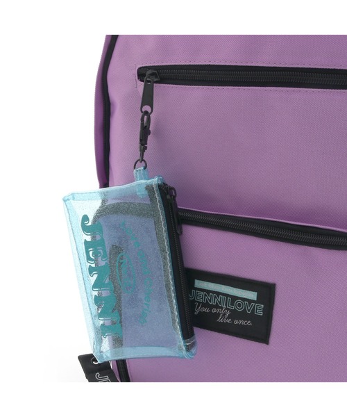 JENNI love（ジェニィラブ）の「ポーチ付きリュック（バックパック/リュック・キッズ・ブラック/ベージュ/ラベンダー・F）」の12枚目の写真