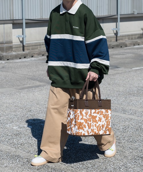 Perushu（ペルーシュ）の「牛柄キャンバストートショッピングバッグ 