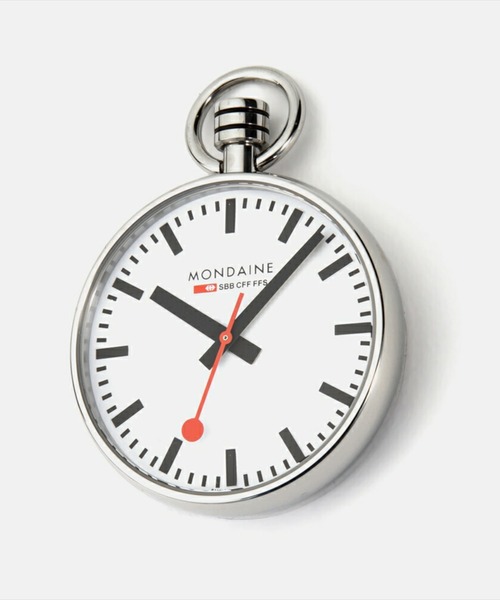 MONDAINE（モンディーン）の「MONDAINE POCKET WATCH 43MM ST. STEEL POLISHED モンディーン ポケットウォッチ ジェネレーション 43mm アナログ腕時計（アナログ腕時計・メンズ・ホワイト×シルバー・FREE）」の8枚目の写真