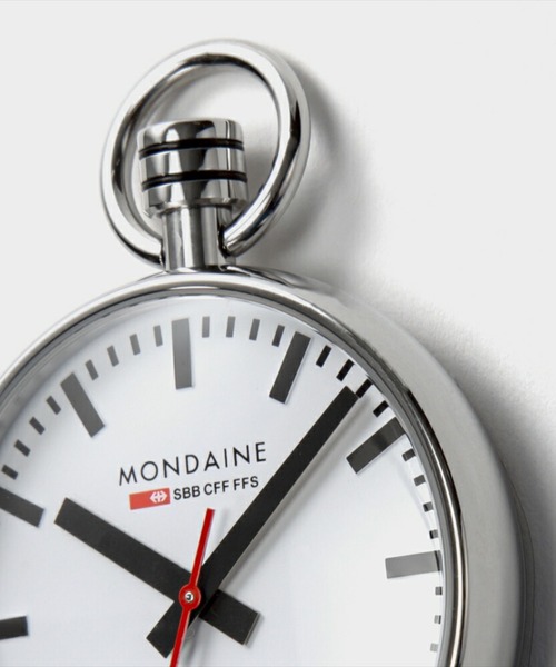 MONDAINE（モンディーン）の「MONDAINE POCKET WATCH 43MM ST. STEEL POLISHED モンディーン ポケットウォッチ ジェネレーション 43mm アナログ腕時計（アナログ腕時計・メンズ・ホワイト×シルバー・FREE）」の6枚目の写真