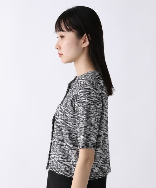 JEANASIS（ジーナシス）の「14Gダンゾメブークレショートカーディガン