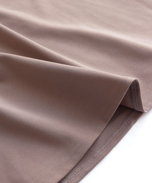 andme（アンドミー）の「きれいめポンチVネックAラインワンピース（ジャンパースカート・レディース・ブラック/ネイビー/カーキ/ライトブラウン/グレイッシュベージュ・M）」の22枚目の写真