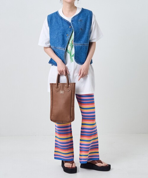 FREAK'S STORE（フリークスストア）の「カラフルボーダーニットパンツ（その他パンツ・レディース・ブルー/グリーン・ﾌﾘ-）」の13枚目の写真