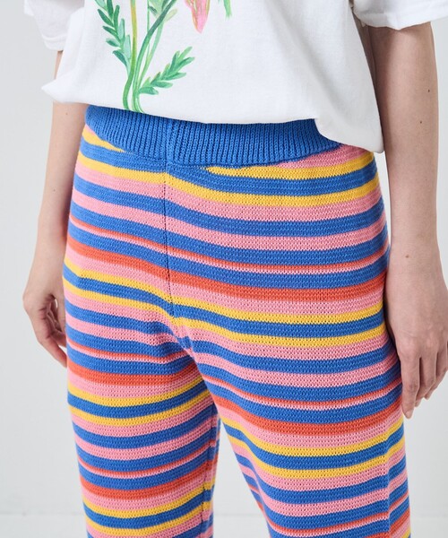 FREAK'S STORE（フリークスストア）の「カラフルボーダーニットパンツ（その他パンツ・レディース・ブルー/グリーン・ﾌﾘ-）」の18枚目の写真