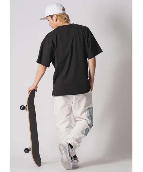 RE730(アールイーセブンサーティー)の「RE730 なみおくんキャット ビッグシルエットTシャツ(Tシャツ/カットソー・メンズ・ブラック/オフホワイト・MEDIUM/LARGE/X-LARGE)」の13枚目の写真