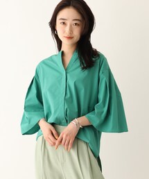 OPAQUE.CLIP | フレアスリーブ スキッパーシャツ【WEB限定サイズ】(シャツ/ブラウス)