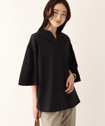 OPAQUE.CLIP | フレアスリーブ スキッパーシャツ【WEB限定サイズ】(シャツ/ブラウス)