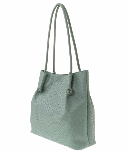 OFUON le MK（オフオンルエムケー）の「フェイクレザートートバッグ（トートバッグ・レディース・ミント/ブラック・38）」の8枚目の写真