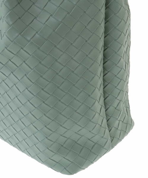 OFUON le MK（オフオンルエムケー）の「フェイクレザートートバッグ（トートバッグ・レディース・ミント/ブラック・38）」の3枚目の写真