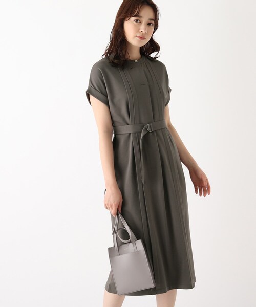 index（インデックス）の「◆SUPIMAコットンスムースタックワンピース【WEB限定サイズ】（ワンピース・レディース・チャコールグレー/ライトグレー/ネイビー/パープル系1・40/38/42/36）」の2枚目の写真