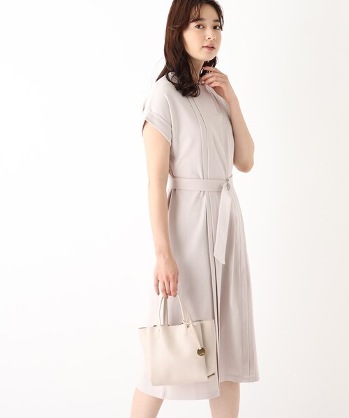 index（インデックス）の「◆SUPIMAコットンスムースタックワンピース【WEB限定サイズ】（ワンピース・レディース・チャコールグレー/ライトグレー/ネイビー/パープル系1・40/38/42/36）」の3枚目の写真