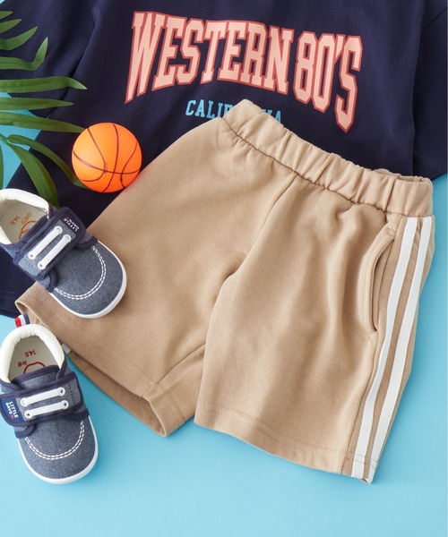 SHISKY（シスキー）の「SHISKY / シスキー 裏毛 リラックス ハーフパンツ キッズ（その他パンツ・キッズ・グリーン系/イエロー系/オレンジ系/ロイヤルブルー/チャコール/ブラック系/イエロー/ブラウン系/ピンク系/ブラック/グリーン/オレンジ/杢グレー/ピンク/モカ/グレー系/ベージュ/ベージュ系/ブルー系/グレー系1・110/130/140/150/160/120）」の11枚目の写真