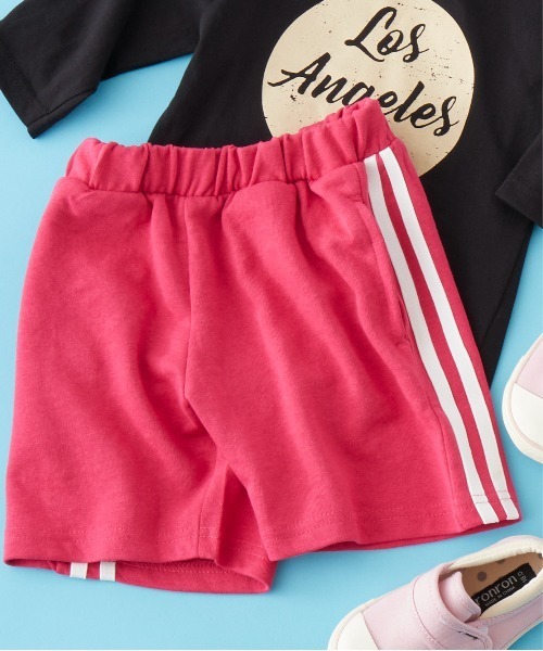 SHISKY（シスキー）の「SHISKY / シスキー 裏毛 リラックス ハーフパンツ キッズ（その他パンツ・キッズ・グリーン系/イエロー系/オレンジ系/ロイヤルブルー/チャコール/ブラック系/イエロー/ブラウン系/ピンク系/ブラック/グリーン/オレンジ/杢グレー/ピンク/モカ/グレー系/ベージュ/ベージュ系/ブルー系/グレー系1・110/130/140/150/160/120）」の19枚目の写真