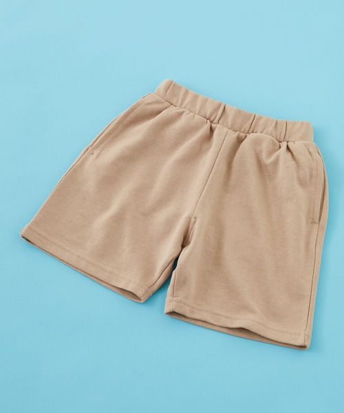 SHISKY（シスキー）の「SHISKY / シスキー 裏毛 リラックス ハーフパンツ キッズ（その他パンツ・キッズ・グリーン系/イエロー系/オレンジ系/ロイヤルブルー/チャコール/ブラック系/イエロー/ブラウン系/ピンク系/ブラック/グリーン/オレンジ/杢グレー/ピンク/モカ/グレー系/ベージュ/ベージュ系/ブルー系/グレー系1・110/130/140/150/160/120）」の10枚目の写真