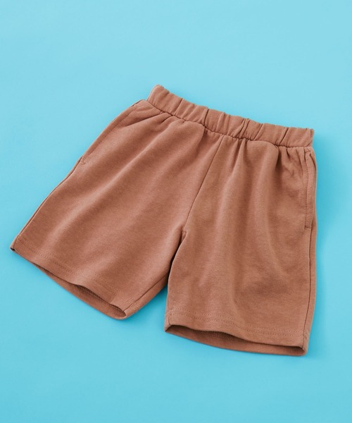 SHISKY（シスキー）の「SHISKY / シスキー 裏毛 リラックス ハーフパンツ キッズ（その他パンツ・キッズ・グリーン系/イエロー系/オレンジ系/ロイヤルブルー/チャコール/ブラック系/イエロー/ブラウン系/ピンク系/ブラック/グリーン/オレンジ/杢グレー/ピンク/モカ/グレー系/ベージュ/ベージュ系/ブルー系/グレー系1・110/130/140/150/160/120）」の8枚目の写真