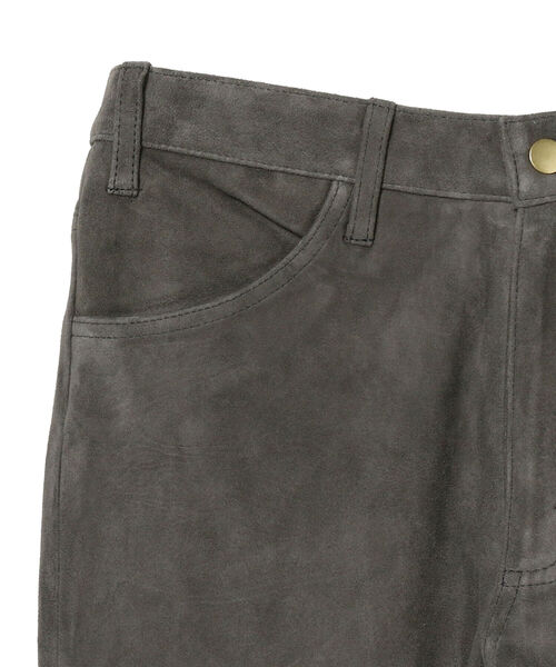 BEAMS LIGHTS(ビームスライツ)の「BEAMS LIGHTS / ゴートスエード 5ポケットパンツ(その他パンツ・メンズ・チャコールグレー/ブラウン系その他2・SMALL/MEDIUM/LARGE)」の5枚目の写真