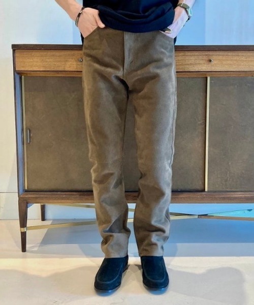 BEAMS LIGHTS(ビームスライツ)の「BEAMS LIGHTS / ゴートスエード 5ポケットパンツ(その他パンツ・メンズ・チャコールグレー/ブラウン系その他2・SMALL/MEDIUM/LARGE)」の8枚目の写真