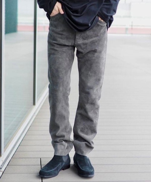 BEAMS LIGHTS(ビームスライツ)の「BEAMS LIGHTS / ゴートスエード 5ポケットパンツ(その他パンツ・メンズ・チャコールグレー/ブラウン系その他2・SMALL/MEDIUM/LARGE)」の10枚目の写真