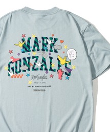【(What it isNt) ART BY MARK GONZALES/ワットイズイズント マークゴンザレス】アートデザインバックプリントTシャツ/ワンポイント/ビッグシルエット