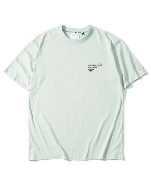 (What it isNt)ART BY MARKGONZALES(ワットイットイズント)の「【(What it isNt) ART BY MARK GONZALES/ワットイズイズント マークゴンザレス】アートデザインバックプリントTシャツ/ワンポイント/ビッグシルエット(Tシャツ/カットソー・メンズ・ライトグリーン/ブラック/ホワイト/ブルー/グレー・L/XL/M)」の22枚目の写真