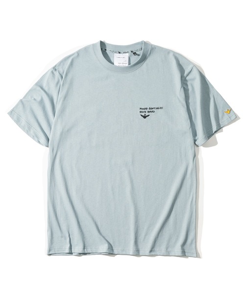 (What it isNt)ART BY MARKGONZALES(ワットイットイズント)の「【(What it isNt) ART BY MARK GONZALES/ワットイズイズント マークゴンザレス】アートデザインバックプリントTシャツ/ワンポイント/ビッグシルエット(Tシャツ/カットソー・メンズ・ライトグリーン/ブラック/ホワイト/ブルー/グレー・L/XL/M)」の13枚目の写真