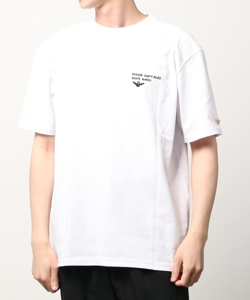 (What it isNt)ART BY MARKGONZALES(ワットイットイズント)の「【(What it isNt) ART BY MARK GONZALES/ワットイズイズント マークゴンザレス】アートデザインバックプリントTシャツ/ワンポイント/ビッグシルエット(Tシャツ/カットソー・メンズ・ライトグリーン/ブラック/ホワイト/ブルー/グレー・L/XL/M)」の14枚目の写真