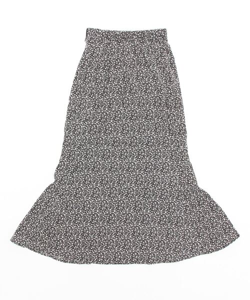 KOBE LETTUCE（コウベレタス）の「小花柄フレアスカート（スカート・レディース・アイボリー/ブラック・FREE）」の3枚目の写真
