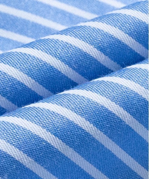 JOHN'S CLOSET（ジョンズクローゼット）の「【i】ブロードストライプワッペンビッグサイズシャツ（シャツ/ブラウス・メンズ・ブラック/サックスブルー/パープル・MEDIUM/LARGE/X-LARGE）」の8枚目の写真