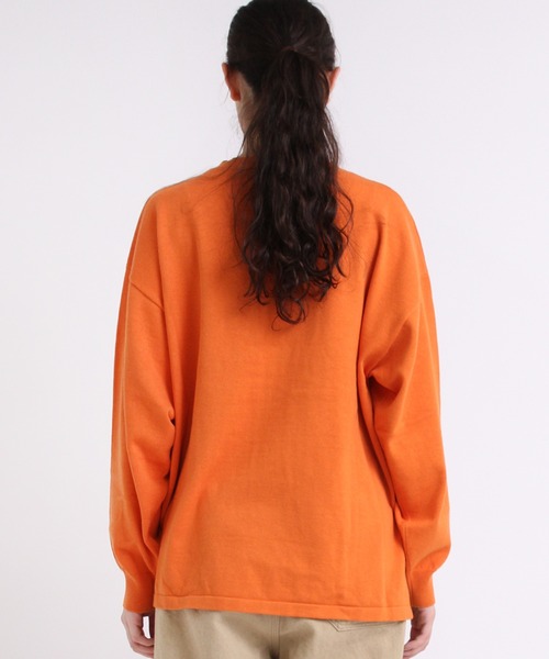 RNA-N（アールエヌエーエヌ）の「K2583 コットンヤーンオーバーサイズプルオーバー（ニット/セーター・レディース・オレンジ/グリーン/グレイッシュベージュ/キナリ・MEDIUM）」の14枚目の写真