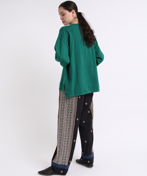 RNA-N（アールエヌエーエヌ）の「K2583 コットンヤーンオーバーサイズプルオーバー（ニット/セーター・レディース・オレンジ/グリーン/グレイッシュベージュ/キナリ・MEDIUM）」の12枚目の写真