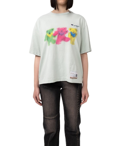 Maison MIHARA YASUHIRO（メゾンミハラヤスヒロ）の「Bear Printed Tee（Tシャツ/カットソー・レディース・ホワイト/ブラック・40/38/36）」の22枚目の写真