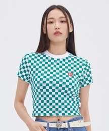 【TARGETTO 】チェッカーボード スリムティーシャツ / CHECKERBOARD SLIM TEE SHIRT