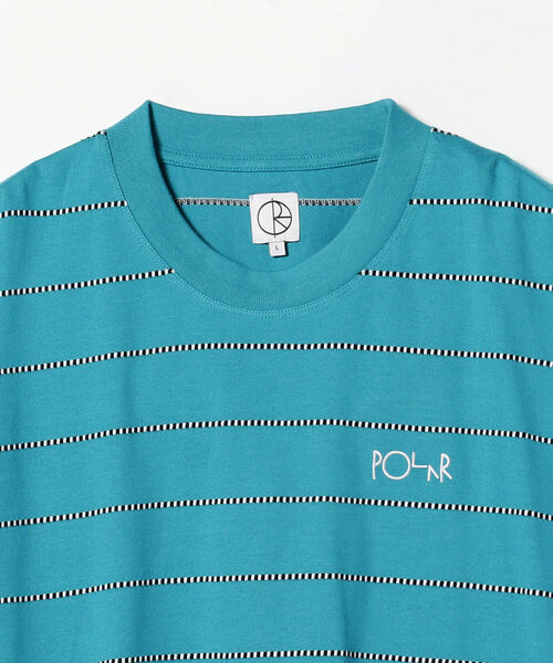 POLAR(ポラール)の「POLAR SKATE CO. / Checkered Surf T-Shirt(Tシャツ/カットソー・メンズ・ブラック/ブルー系その他2・LARGE/X-LARGE)」の4枚目の写真